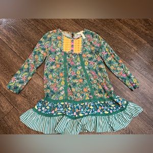 Matilda Jane Floral Green and Yellow Casual Dress
